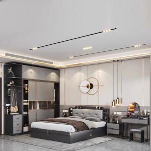 Master Modern Luxury Bed Custom Wooden Designer Sleeping Bedding Bed Bedroom Set Design Muebles Para Dormitorio Nordic Furniture