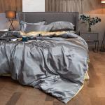 Summer Smooth Satin Duvet Cover No Pillowcases Comfy Shiny Couple Bed Quilt Cover Nordic Double Bed Sheet 150 220x240