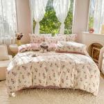 Bonenjoy Duvet Cover Soft Bed Cover Floral Style Quilt Cover 이불커버 Single/Double/Queen Size Comforter Cover (No Pillowcase)