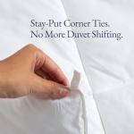 Organic Favorite 100% Organic Cotton Comforter/Duvet Insert, All-Season, Hypoallergenic, Luxurious Down Alternative, 400 Thread Count, Box-Stitch - King Size, White