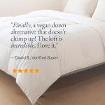 Organic Favorite 100% Organic Cotton Comforter/Duvet Insert, All-Season, Hypoallergenic, Luxurious Down Alternative, 400 Thread Count, Box-Stitch - King Size, White