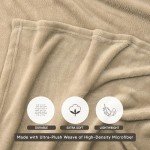 Utopia Bedding Camel Fleece Blanket Queen Size Lightweight Fuzzy Soft Anti-Static Microfiber Bed Blanket (90x90 Inch)