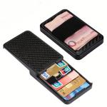 Minimalist Card Holder RFID Blocking Carbon Fiber Slide Wallet For Men Women Male Female Card Money Case Purse