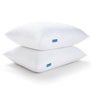 Bedsure King Size Pillows Set of 2 - Hotel Quality Down Alternative Bed Pillows 2 Pack for Sleeping Soft and Supportive Filling for Side, Back Sleepers (19"x34")