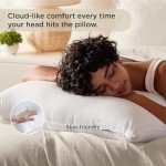 Bedsure King Size Pillows Set of 2 - Hotel Quality Down Alternative Bed Pillows 2 Pack for Sleeping Soft and Supportive Filling for Side, Back Sleepers (19"x34")