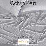 Calvin Klein - King Size Sheets Set, Lightweight Sheets Made from a Naturally Soft Cotton Blend - Bed Sheets with Matching Pillowcases & Fitted Sheet (Modern Cotton Grey/Blue)