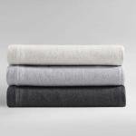 Calvin Klein - King Size Sheets Set, Lightweight Sheets Made from a Naturally Soft Cotton Blend - Bed Sheets with Matching Pillowcases & Fitted Sheet (Modern Cotton Grey/Blue)
