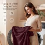 Utopia Bedding Queen Sheet Set – 4 Piece Bed Sheets for Queen Size Bed, Soft and Breathable Microfiber, Includes 1 Fitted Sheet, 1 Flat Sheet and 2 Pillowcases (Burgundy)