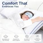 HARNY Pillows Queen Size Set of 2, Plush Soft Supportive Bed Pillows, Down Alternative Queen Pillow for Side and Back Sleeper, Pillow for Sleeping 2 Pack, Machine Washable, 20 x 30 Inches