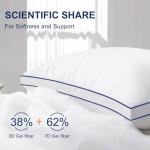 HARNY Pillows Queen Size Set of 2, Plush Soft Supportive Bed Pillows, Down Alternative Queen Pillow for Side and Back Sleeper, Pillow for Sleeping 2 Pack, Machine Washable, 20 x 30 Inches