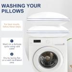 HARNY Pillows Queen Size Set of 2, Plush Soft Supportive Bed Pillows, Down Alternative Queen Pillow for Side and Back Sleeper, Pillow for Sleeping 2 Pack, Machine Washable, 20 x 30 Inches