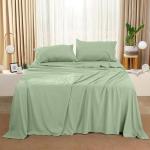 Utopia Bedding Full Sheet Set – 4 Piece Bed Sheets for Full Size Bed, Soft and Breathable Microfiber, Includes 1 Fitted Sheet, 1 Flat Sheet and 2 Pillowcases (Sage)