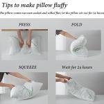 Memory Foam Pillows Queen Size set of 2, Shredded Memory Foam Bed Pillow for Sleeping, Adjustable Fluffy Pillow with Cooling Breathable Cover for All Sleepers, Hotel Quality Rest Pillow Queen 2 Pack