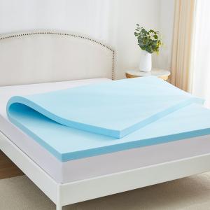 Best Price Mattress 2 Inch Ventilated Memory Foam Mattress Topper, Cooling Gel Infusion,OEKO-TEX100 Certified