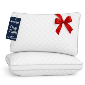 Sweetnight King Size Pillows Set of 2, Bed Hotel Pillows, Almohadas para Dormir, Side Back Stomach Sleeper, Relief Neck, Head, Shoulder