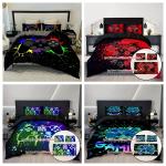 3pcs Game Console Controller Duvet Cover,Duvet Cover*1+Pillowcases*2,Bedroom Decoration Comfortable Soft Fabric,No Pillow Core