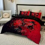 3pcs Game Console Controller Duvet Cover,Duvet Cover*1+Pillowcases*2,Bedroom Decoration Comfortable Soft Fabric,No Pillow Core
