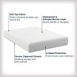 AllerEase Waterproof Mattress Protector, Maximum Allergy Mattress Protector, Full Mattress Cover