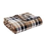 Eddie Bauer - Full/Queen Blanket, Reversible Plush Bedding, Plaid Bedding Set, Oeko-Tex Certified (Trailhead Plaid Beige, Full/Queen)