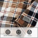 Eddie Bauer - Full/Queen Blanket, Reversible Plush Bedding, Plaid Bedding Set, Oeko-Tex Certified (Trailhead Plaid Beige, Full/Queen)