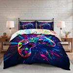 3PC Game Console Duvet Cover, 1 Duvet Cover+2 Pillowcases, Digital Printing Technology, Comfortable Four Season Home Decoration