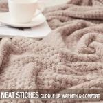 Exclusivo Mezcla Fleece Bed Blanket King Size, Super Soft and Warm Blankets for Couch, Sofa and Bed Waffle Textured, Cozy, Fuzzy and Lightweight (Camel, 90x104 Inches)