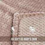 Exclusivo Mezcla Fleece Bed Blanket King Size, Super Soft and Warm Blankets for Couch, Sofa and Bed Waffle Textured, Cozy, Fuzzy and Lightweight (Camel, 90x104 Inches)