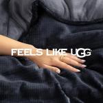 UGG Full/Queen Comforter Set 5 Piece Bed in a Bag with Throw Blanket, Decorative Pillow, Shams, Reversible Hypoallergenic Washable Luxury Warm Fluffy Bedding Set, Navy Blue (Remina)