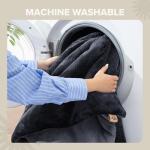 UGG Full/Queen Comforter Set 5 Piece Bed in a Bag with Throw Blanket, Decorative Pillow, Shams, Reversible Hypoallergenic Washable Luxury Warm Fluffy Bedding Set, Navy Blue (Remina)