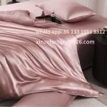 Mumi solid color mulberry silk pillow cover quilt cover bed sheet bed canopy silk set bedding