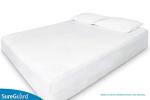 SureGuard Queen Size Mattress Protector - 100% Waterproof, Hypoallergenic - Premium Fitted Cotton Terry Cover White