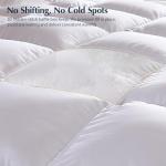 Pacific Coast Goose Feather Down Fiber Comforters King Size, Heavyweight Thickened Winter Duvet Insert, Ultra-Soft, Fluffy, Breathable, Hotel Luxury Bedding Comforters, 8 Tabs, 106"x90"