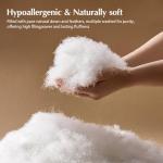 Pacific Coast Goose Feather Down Fiber Comforters King Size, Heavyweight Thickened Winter Duvet Insert, Ultra-Soft, Fluffy, Breathable, Hotel Luxury Bedding Comforters, 8 Tabs, 106"x90"