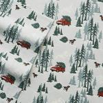 Eddie Bauer - Full Sheets, Cotton Flannel Bedding Set, Brushed For Extra Softness, Cozy Home Decor (Tree Farm, Full)