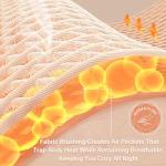 True North by Sleep Philosophy Cozy Flannel Warm 100% Cotton Sheet - Novelty Print Animals Stars Cute Ultra Soft Cold Weather Bedding Set, Full, Blush Dots 4 Piece