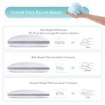 Meoflaw Cooling Pillows Queen Size Set of 2,Shredded Memory Foam Bed Pillows for Sleeping,Queen Pillows for Back & Side Sleepers,Adjustable Queen Size with Washable Cover