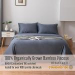 Bella Coterie Luxury Bamboo Viscose King Size Sheet Set | 100% Organically Grown | Ultra Soft | Cooling for Hot Sleepers | 18" Deep Pocket [Slate Blue]