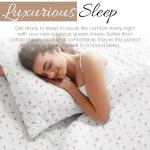 Linen Market 4 Piece Queen Sheet Set - Breathable, Double-Brushed Patterned Cooling Sheets – Oeko-TEX Certified Ultra Soft & Wrinkle-Free 16" Deep-Pocket Queen Sheets - Easy Care Soft Floral Pink