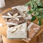 Bedsure Queen Comforter Set - Beige Bed Set, 3 Pieces Cute Floral Bedding, 1 Soft Botanical Flowers Comforter and 2 Pillow Shams