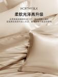 Heavy silk four-piece set of 100% mulberry silk autumn and winter solid color bedding