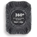 SLEEP ZONE Cooling Queen Mattress Topper, Premium Zoned Cool Mattress Pad Cover, Padded Mattress Protector Breathable Washable, Deep Pocket 8-21" (Grey, Queen)