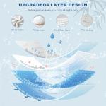 BEDLORE Full Size Waterproof Mattress Protector Viscose Derived from Bamboo, Soft Mattress Cover Fitted with Deep Pocket 6"-15", Breathable Noiseless Mattress Pad, Machine Washable(White)