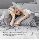 Bedsure King Size Comforter Set - Bedding Sets King 7 Pieces, Pintuck Bed in a Bag Grey Bed Set with Comforter, Sheets, Pillowcases & Shams