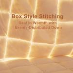 DOWNSTORIA Feather Down Fiber Comforter King Size, Ultra Soft 100% Cotton Duvet Insert, Luxurious Hotel Collection White Bedding Comforters, All Season Medium Warmth 106 x 90 Inch.