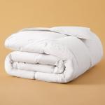 DOWNSTORIA Feather Down Fiber Comforter King Size, Ultra Soft 100% Cotton Duvet Insert, Luxurious Hotel Collection White Bedding Comforters, All Season Medium Warmth 106 x 90 Inch.