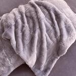 Grid Pattern Winter Rabbit Fur 4 Piece Set Double Side Plush Comforter Quilt for Home Bedroom Queen Cozy Quilt Cover Sets 이불 커버