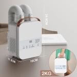 MORFY Portable Blanket Warmer, Comfortable Warm Air for Beds, Sweat Drying, Coping with Climate Changes, All Seasons, with Shoe Dryer Attachment, Dual Nozzle, 3 Speed, 7 Temperature, LCD Touch