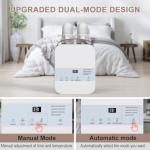 MORFY Portable Blanket Warmer, Comfortable Warm Air for Beds, Sweat Drying, Coping with Climate Changes, All Seasons, with Shoe Dryer Attachment, Dual Nozzle, 3 Speed, 7 Temperature, LCD Touch