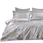 Silk silk four-piece set 100% mulberry silk high-end jacquard 28 mmi bedding kit