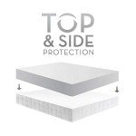 MALOUF Sleep TITE Hypoallergenic 100% Waterproof Protector-15-Year Warranty-Vinyl Free Mattress Protector, Queen, White